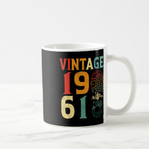 Taza De Café Cumpleaños de 61 años Vintage 1961 Camping Senderi