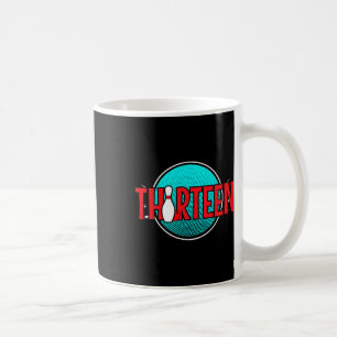Taza De Café Cumpleaños de bolos trece años niño cumpleaños 13