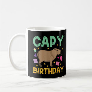 Taza De Café Cumpleaños de Capy, Cappibara, Capybara