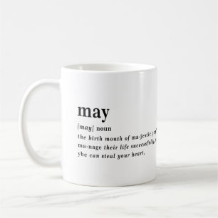 Taza De Café Cumpleaños de Definición de Mayo