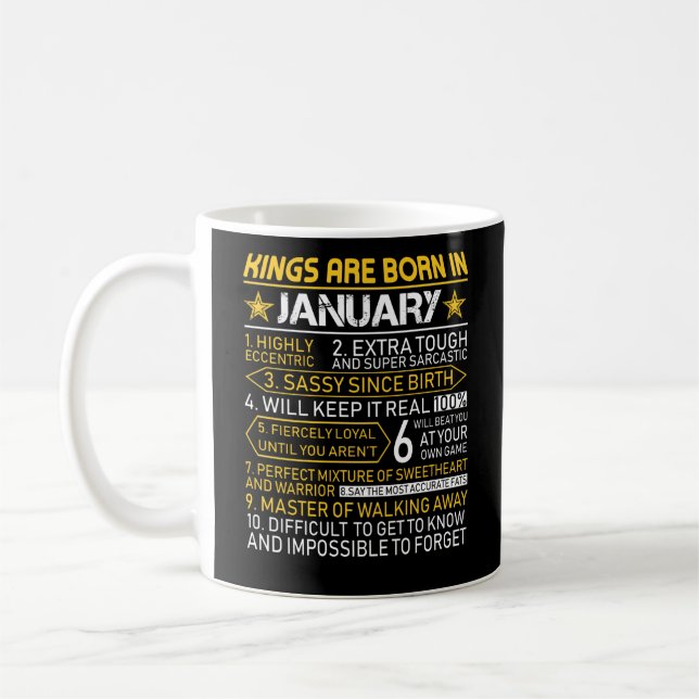Taza De Café Cumpleaños de enero (Izquierda)