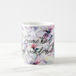 Taza De Café Cumpleaños de Flores de la Isla Púrpura
