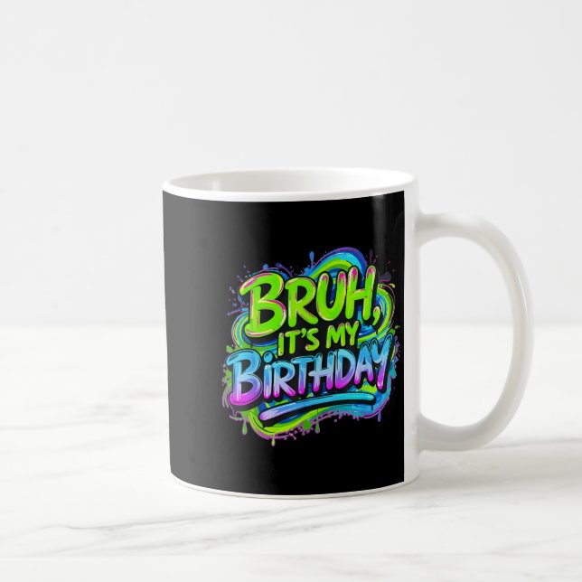 Taza De Café Cumpleaños de hermano divertido meme de cumpleaños (Derecha)