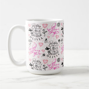 Taza De Café Cumpleaños de hija con nombre personalizado