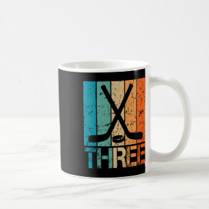 Taza De Café Cumpleaños de Hockey 3er Cumpleaños de 3 Años Niño