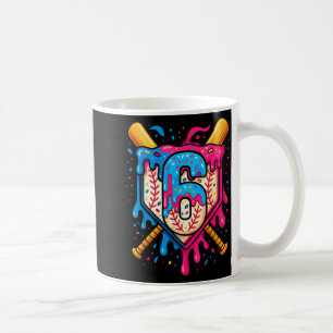 Taza De Café Cumpleaños de Hugvyn 6 Baseball Helado Goteo Númer