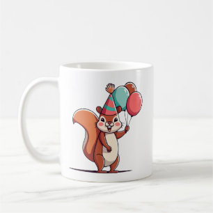 Taza De Café Cumpleaños de la ardilla