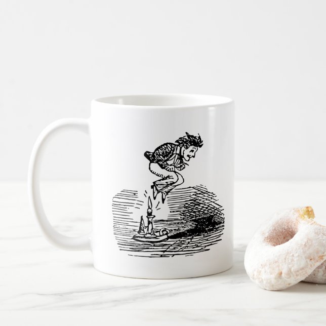 Taza De Café Cumpleaños de Leaper Year Leaper (Con donut)