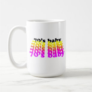 Taza De Café Cumpleaños de los 70 bebé de los 70'S regalo diver