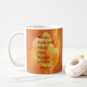 Taza De Café Cumpleaños de Mark Twain con corazones