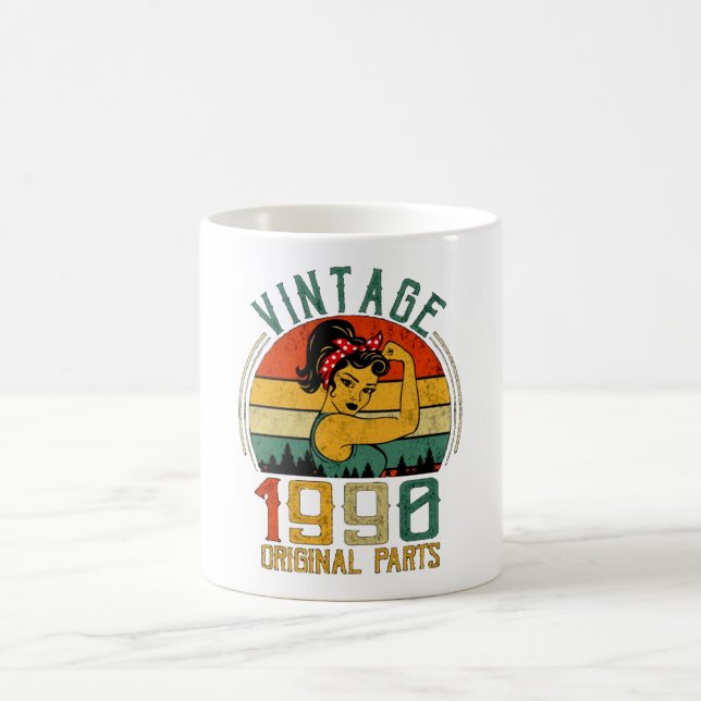 Taza De Café Cumpleaños de mujer 1990  (Centro)