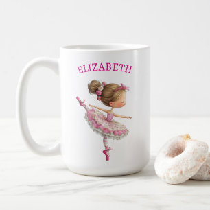 Taza De Café Cumpleaños de niña pequeña bailarina