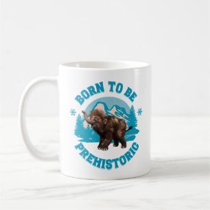 Taza De Café Cumpleaños de niños prehistóricos mamut bebé lindo