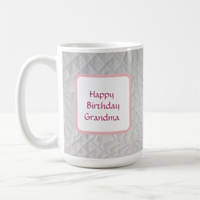 Taza De Café Cumpleaños de Quilt a la abuela (Izquierda)
