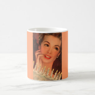 Taza De Café Cumpleaños de Retro Housewife