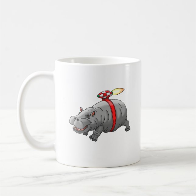 Taza De Café Cumpleaños de Rocket Hippo (Izquierda)