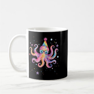 Taza De Café Cumpleaños de Sirena Pulpo Verano Coincidente Acua