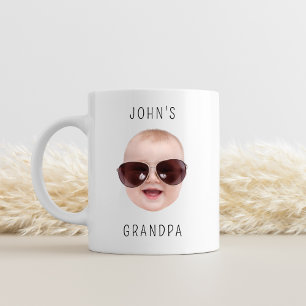 Taza De Café Cumpleaños del abuelo, bebé, regalo de la noche, c