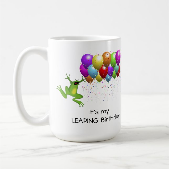 Taza De Café Cumpleaños del Año Salto (Izquierda)