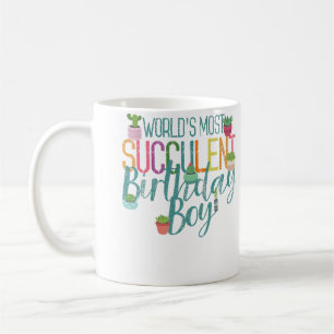 Taza De Café Cumpleaños del papá suculento hombres amantes de l