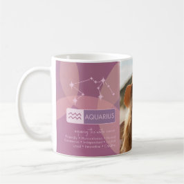 Taza De Café Cumpleaños del personalizado - Zodiac Aquarius - F