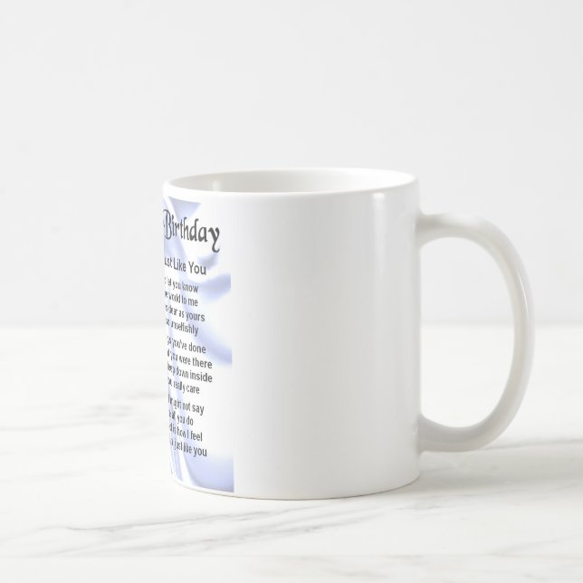 Taza De Café Cumpleaños del poema del primo 70.o (Derecha)