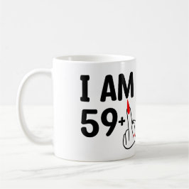 Taza De Café Cumpleaños divertida de 60 años, tengo 59 años