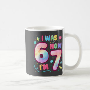 Taza De Café Cumpleaños Divertido de 7 Años para Niños Fui 6 Ah