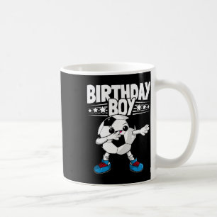 Taza De Café Cumpleaños divertido de fútbol con Dabbing para ni