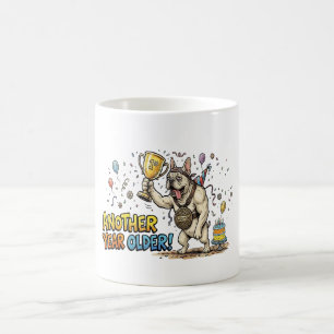 Taza De Café Cumpleaños divertido del superviviente del Bulldog