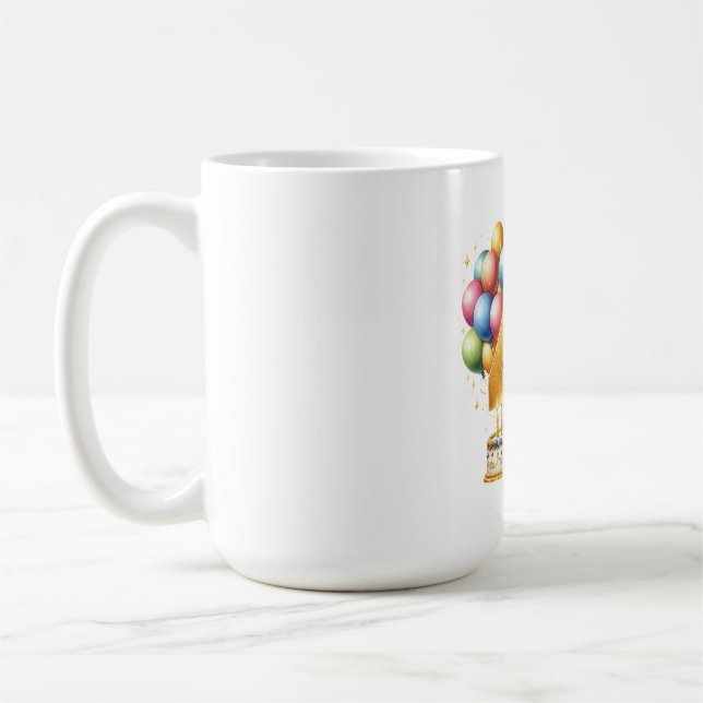 Taza De Café Cumpleaños dorado 4 (Izquierda)