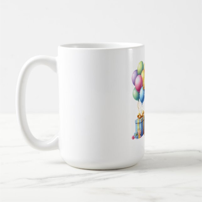 Taza De Café Cumpleaños dorado 7 (Izquierda)