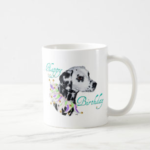 Taza De Café Cumpleaños Feliz Dálmata
