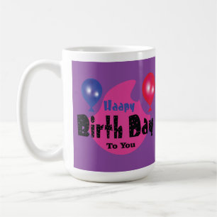 Taza De Café Cumpleaños Feliz – Diseño de Fiesta de Celebración