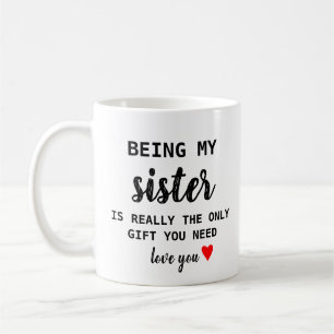 Taza De Café Cumpleaños gracioso de la hermana