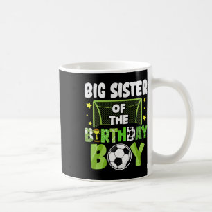Taza De Café Cumpleaños Hermana Mayor Partido Niño Fútbol Famil