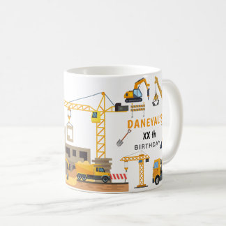 Taza De Café Cumpleaños infantil simple de construcción moderna