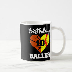 Taza De Café Cumpleaños número 10 Ller Divertido 10 Años Suave 