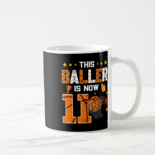 Taza De Café Cumpleaños número 11 Sketll Este Ller Ahora Tiene