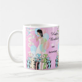 Taza De Café Cumpleaños o Bachelorette Party Diva Chica - Rosa