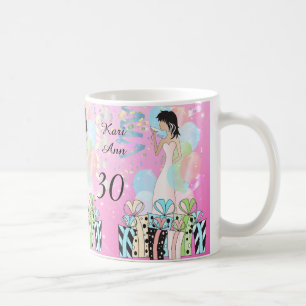 Taza De Café Cumpleaños o Bachelorette Party Diva Chica - Rosa