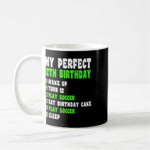 Taza De Café Cumpleaños perfecto de 12 años Mi cumpleaños númer