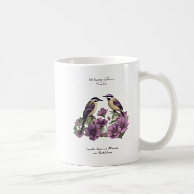 Taza De Café Cumpleaños Personalizado en Febrero Mes de Nacimie (Derecha)