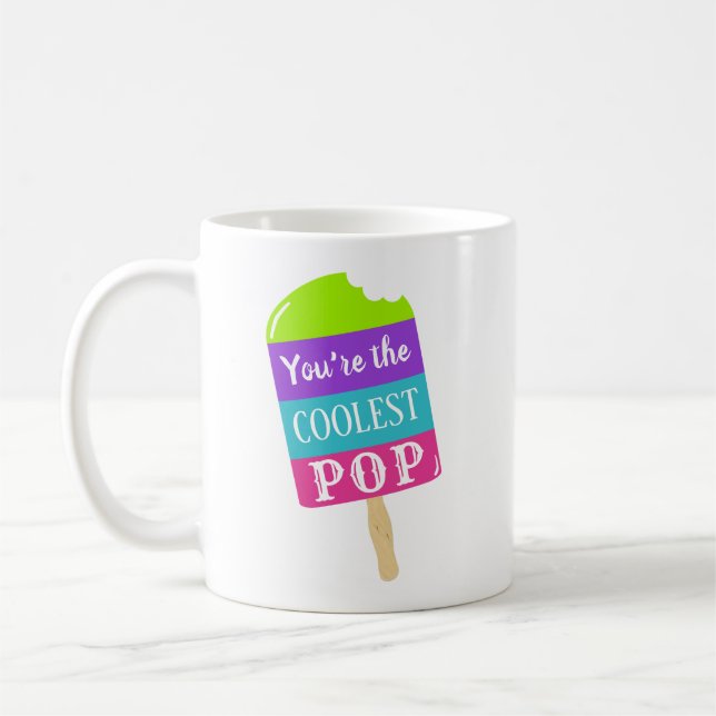 Taza De Café Cumpleaños Pop más Cooler o Día del Padre (Izquierda)