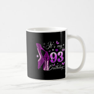 Taza De Café Cumpleaños Rosa 93 Cumpleaños Reina 93 Años