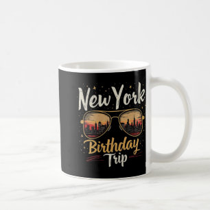 Taza De Café Cumpleaños Silueta Nyc Viaje Nueva York Celebració
