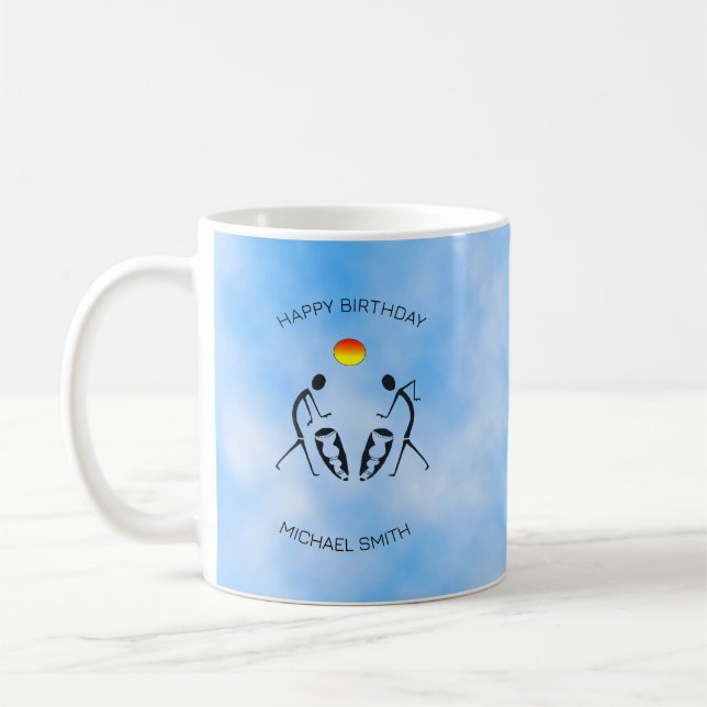 Taza De Café Cumpleaños, Sunny Day Celebration Dancers (Izquierda)