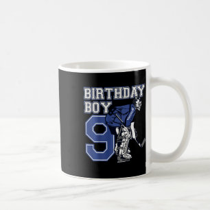 Taza De Café Cumpleaños Temático de Portero de Hockey sobre Hie