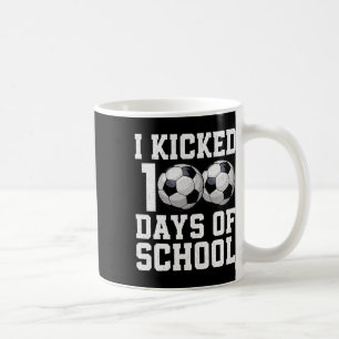 Taza De Café Cumplí 100 Días De Colegio Fútbol Deportes Chicos 