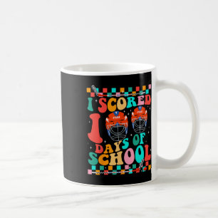 Taza De Café Cumplí 100 Días De Escuela Hockey Niños Estudiante